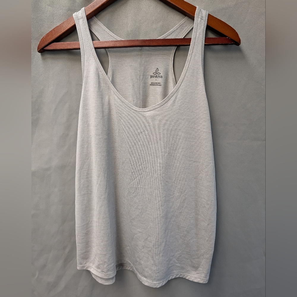Prana Light Gray Women's Tank Top Size L